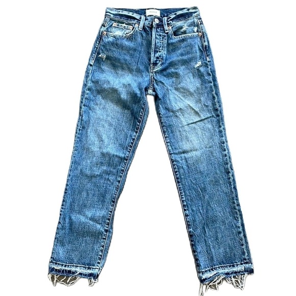 Sz24 Pistola Charlie High Rise Straight Un-Done Frayed Hem in Eternal EUC - Picture 5 of 16